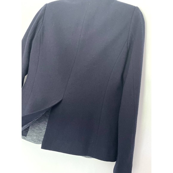 J Crew Colorblock wool blend blazer Jacket Gray Navy OneButton Size 4 Small h1 - Picture 6 of 12